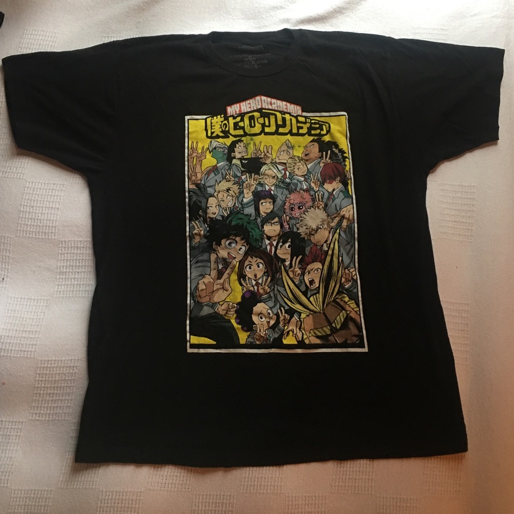 My Hero Academia (MHA) black graphic t-shirt